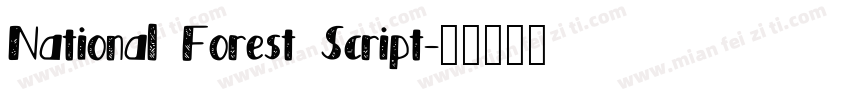 National Forest Script字体转换